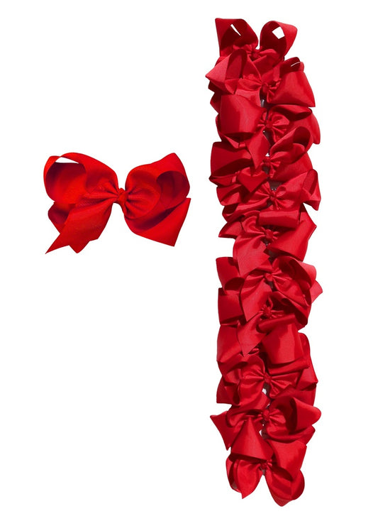 Een Bow Hair Accessory (5cm) #64707 Red -dz