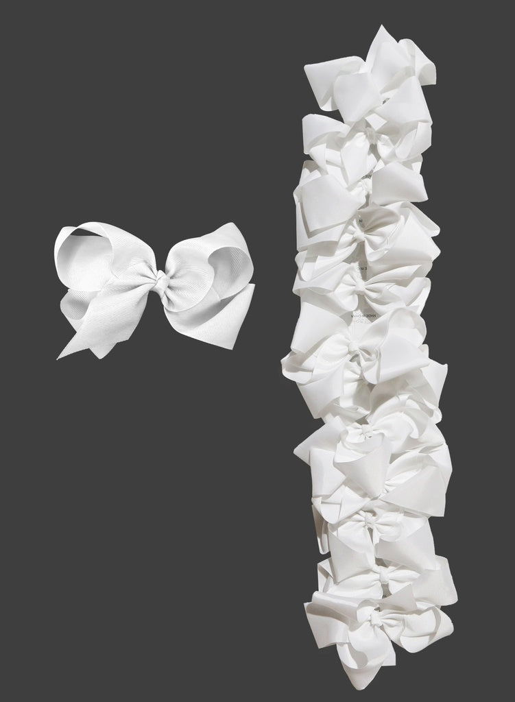 Eden Bow Hair Accessory (5cm) #64710 White -dz