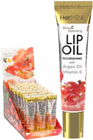 HERMINE Lip Oil-Rose Hip(0.52oz/24pc/box) #1