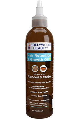 White Smoke Hollywood Hair Retentio &Growth Oil- Flaxseed&Chebe(4oz) #91