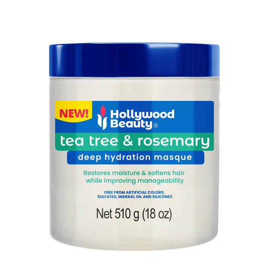 Antique White Hollywood Beauty Tea Tree & Rosemary Deep Hydration Masque (18 oz) #105