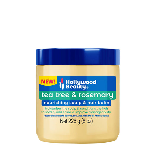 Light Goldenrod Hollywood Beauty Tea Tree & Rosemary Scalp & Hair Balm (8 oz) #104
