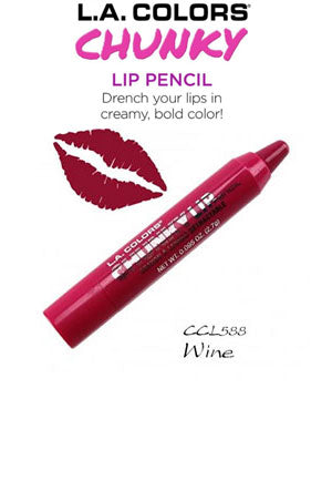 L.A. Colors Chunky Lip Pencil #CCL588 Wine