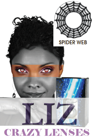 LIZ Color Crazy Contact Lenses #Spider Wed