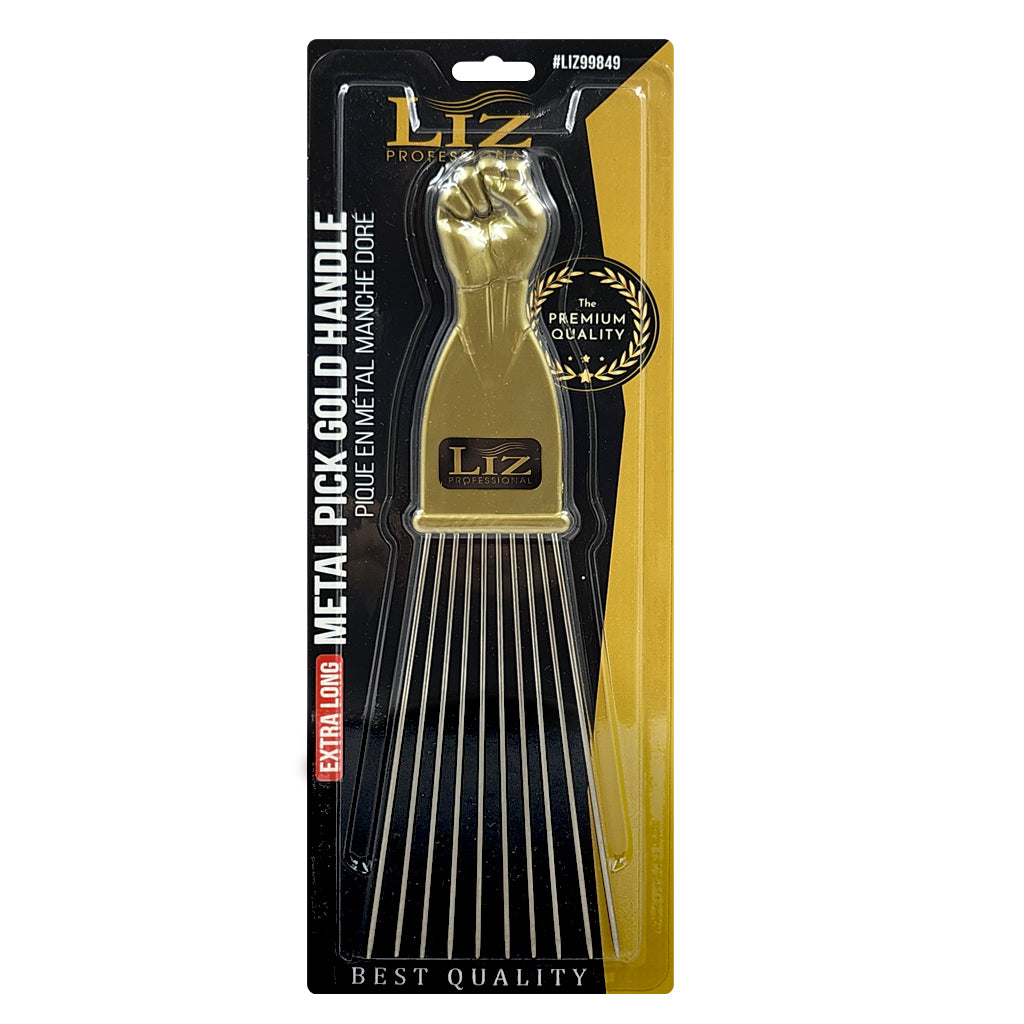 Dark Slate Gray Liz Metal Pick Gold Handle (Extra Long) #LIZ299849 -pc