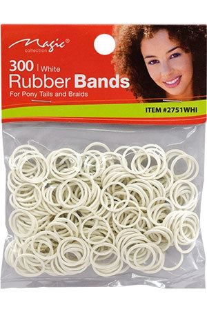 Magic Rubber Band -300 White #2751WHI -dz