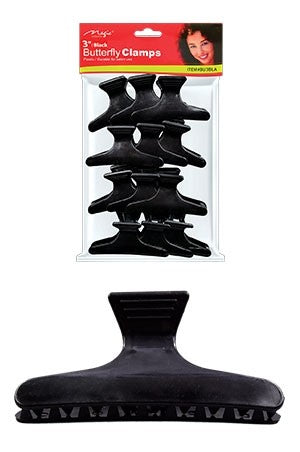 Magic Butterfly Clamps 3" - Black #BU3BLA - pk
