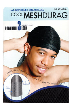 Cool Mesh Durag Black #4714-dz DISC