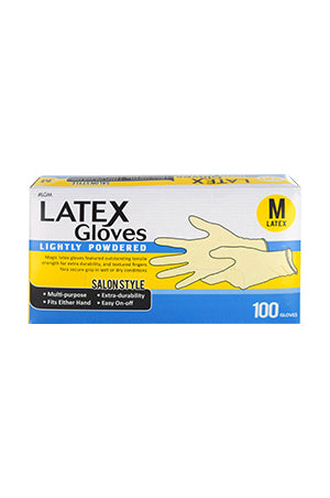 Lavender Magic Natural Latex Gloves [Medium](100pc) #LGM-box