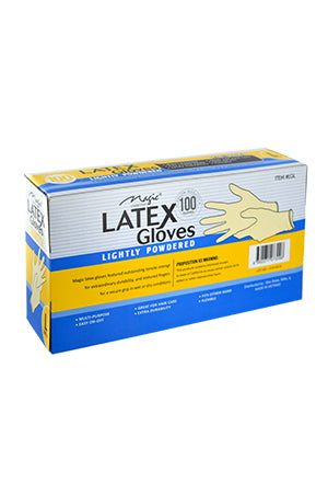 White Smoke Magic Natural Latex Gloves [Large](100pc) #LGL-box