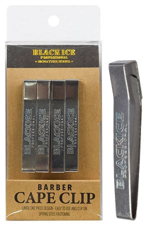 Black Ice Barber Cape Clip #BIC020-pc