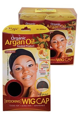 Magic Argan Oil Stocking Wig Cap #3000BLA-dz