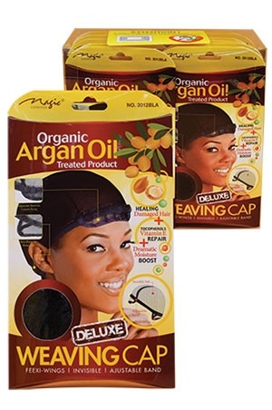 Magic Argan Oil Weaving Cap- Deluxe#3012BLA-dz
