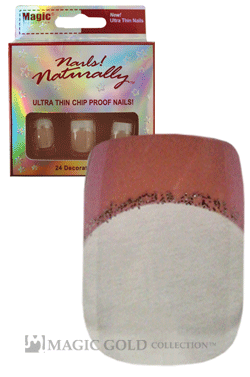 White Smoke Magic Design Nail Tips #NSV005 (24pc-pk)