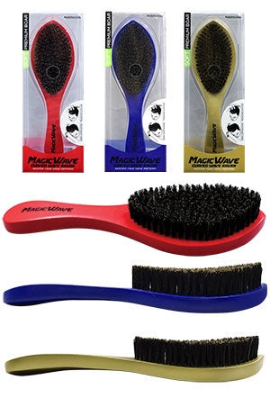 Magic Wave Brush-Curved w/Handle (Soft ,Asst) #WBR001AS-pc