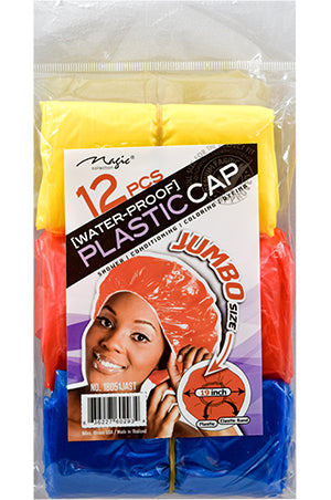 Magic Plastic Shower Cap-Jumbo(48cm) #18051JAST(12pc/pk)-pk