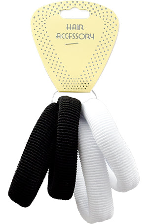 Magic Elastic Ponytail Holder4pc#HEP004BW-dz