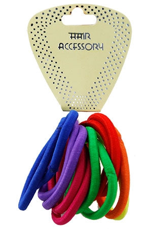 Magic Seamless Elastic Ponytail Holder12pc#HEP001(507)AST-dz