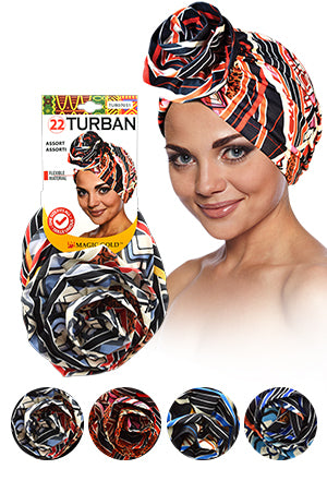 Magic Gold Turban (Asst) TUR7031 #22-dz