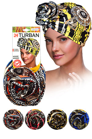 Magic Gold Turban (Asst) TUR7033 #24-dz