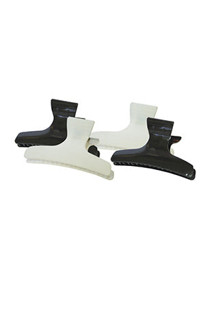Butterfly Clamp (M) #1084 Black&White [CL2202] -pk