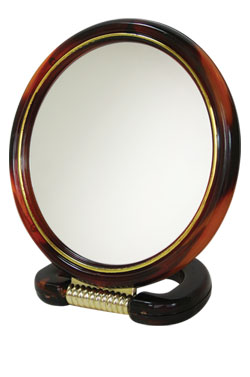 Stand Two-Side Round Mirror 8" #MI-417-8(#1516)