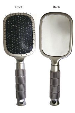 White Smoke Magic Gold Wire Paddle Brush #2092 Silver-pc
