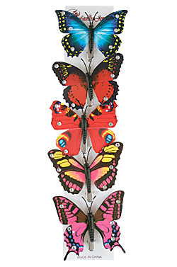 Kid's Hair Clip #2425 Butterfly (5pcs/pk) -Strip