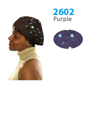 Winter Hat #2602 Purple - pc