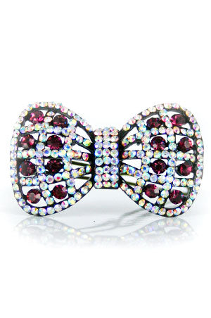 Design Stone Hair Pin :Snap Clip (12pcs /pk) #3350A -pk
