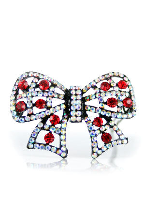 Design Stone Hair Pin :Snap Clip (12pcs /pk) #3350C -pk