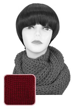 Winter Scarf #3504 Bungundy - pc