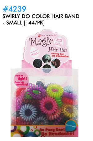 Magic Gold Color Hair Ties(S) [144/pk] #4239 -pk