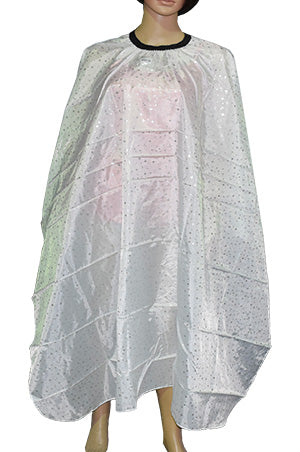 White Smoke Salon Cutting Cape White #6644-pc