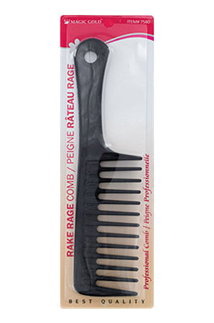 Magic Gold Rake Rage Comb Black #7580(=#2441)_COM75800 -dz