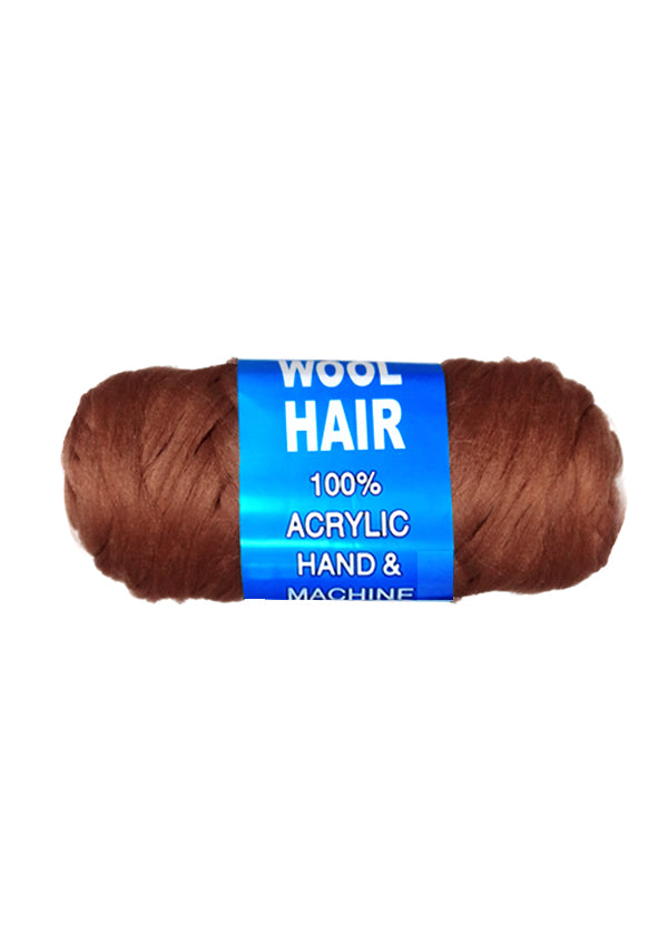 Brazil Wool Hair Knitting Yarn -D.Brown #MG83474/#MG3472 (80 g) -pc