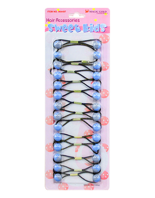 Light Gray Magic Gold Bubble Round #904497 Sky Blue(S) -pc