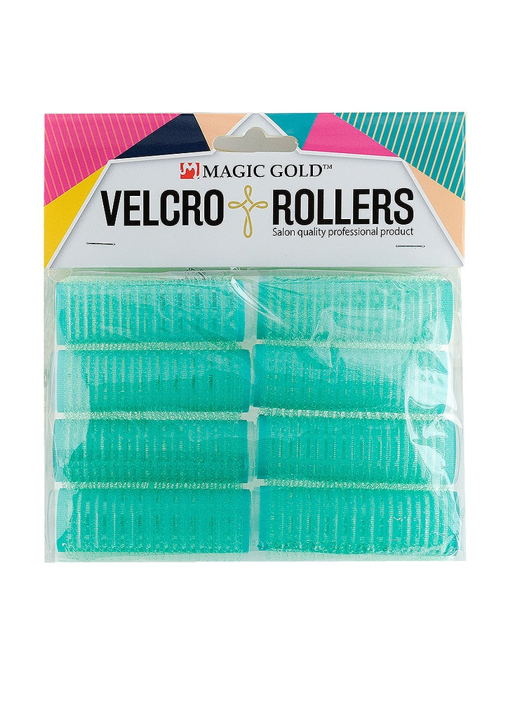 Magic Gold Velcro Rollers #MGC-VTR-08 (Green/21mm/8pc) -pk