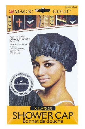 Magic Gold X-Large Shower Cap #0899 Black -dz