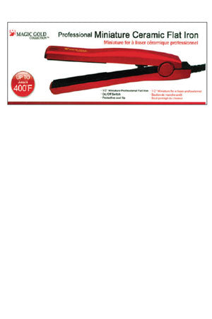White Smoke Magic Gold Professional Miniature Ceramic Flat Iron #1181