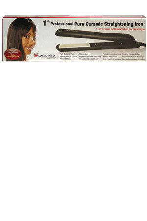 Gray Magic Gold Pure Ceramic Straightening Iron 1" #1183