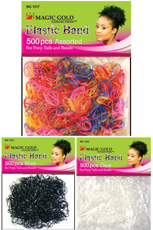 Magic Gold Elastic Band 500pcs #1317 Asst -dz