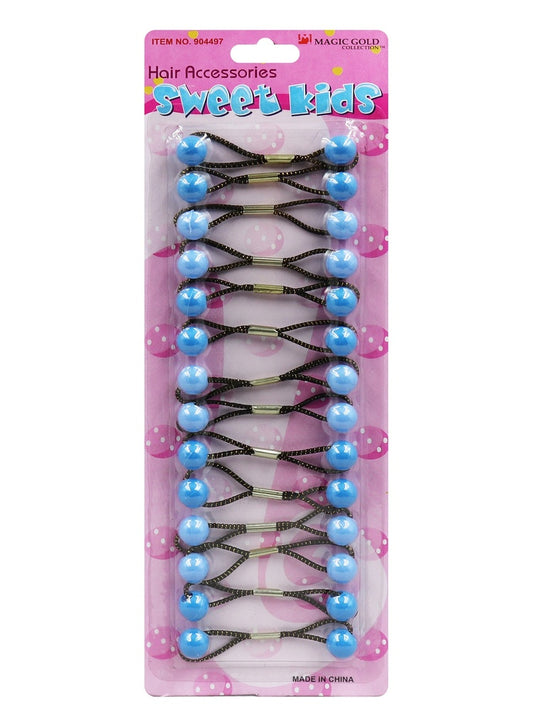 Rosy Brown Magic Gold Plastic Bubble Round #904497 Blue/Sky Blue(S) -pc