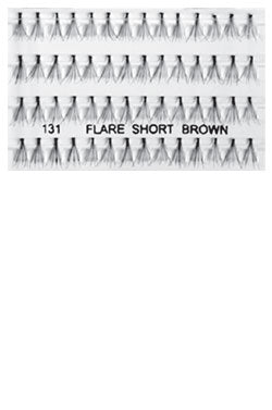 Eyelashes #131 Flare Short Brown (Magic Gold)