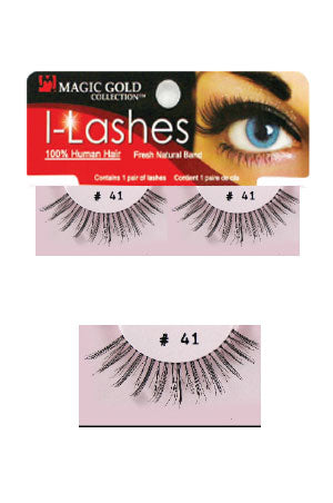 Eyelashes #41 Black (Magic Gold)