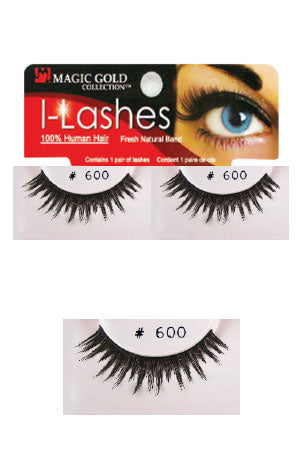 Eyelashes #600 Black (Magic Gold)
