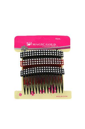Magic Gold Comb Hair Pin (3pc/pk) #2147 BK/BR - dz