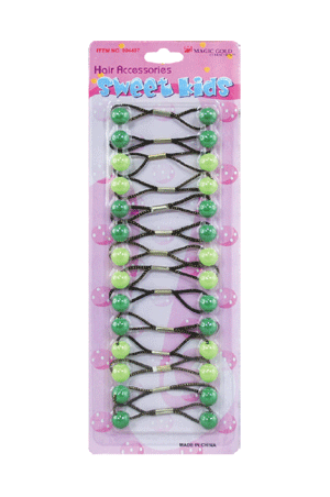 Magic Gold Bubble Round #XS12 Green Mix(S) -pc
