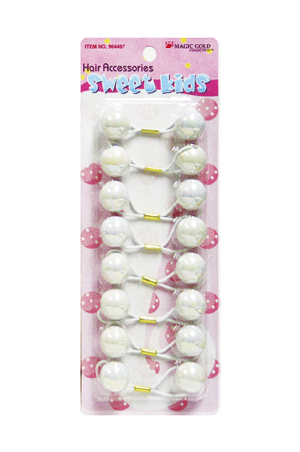 Lavender Magic Gold Bubble Round #L1 White(XL) -pc