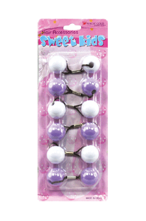 Thistle Magic Gold Bubble Round #XL5 L.Purple/White(XL) -pc
